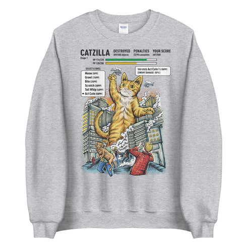 Catzilla Video Game Sweatshirt
